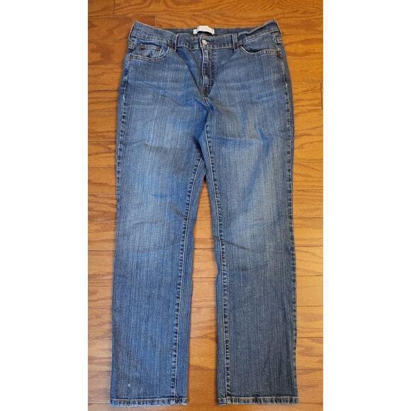 Vintage LEVI STRAUSS 505 Women Size 14 W32 Classic Straight Jeans Mid Rise - Picture 1 of 16